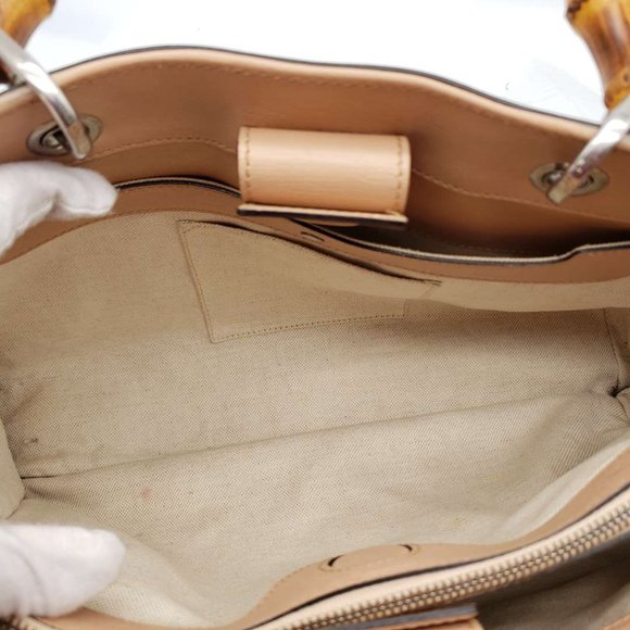 100% Authentic Gucci GG Bloom Bamboo Handle Shoulder/Hand Bag - Picture 2 of 16